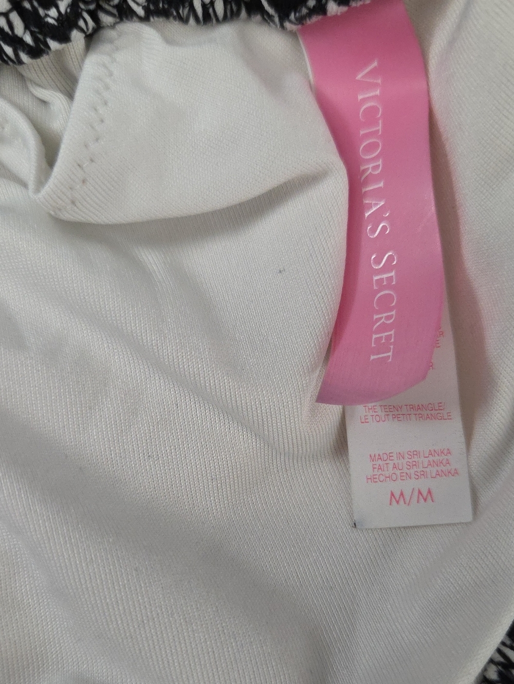 Victoria's Secret Black & White Geometric Tie-Side Bikini - Picture 6 of 6